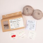Kit diy tricot - boxe layette pull brassire elio lin sans aiguilles - tricotez - moi - mondial tissus ...
