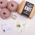 Kit diy tricot - fast knit snood pipper poudre platine sans aiguilles - tricotez - moi - mondial tissus ...