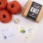 Kit diy tricot - fast knit snood pipper renard platine sans aiguilles - tricotez - moi - mondial tissus ...