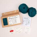 Kit diy tricot - layette pull brassire elio emeraude sans aiguilles - tricotez - moi - mondial tissus ...