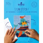 Kit enfant morse tapisserie point lanc - dmc - mondial tissus