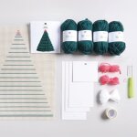 Kit de nouage - tenture murale arbre de nol - rico design - rico design - mondial tissus