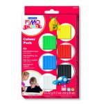 Kit pate fimo kids 6 couleurs basiques - fimo - mondial tissus