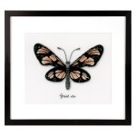 Kit au point compt papillon orange - la maison victor - la maison victor - mondial tissus
