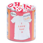 Kit tampons textile alphabet - aladine - mondial tissus