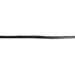 Lacette simili cuir 3mm noir au mtre - mondial tissus