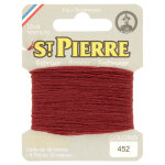 Laine saint pierre pour repriser / broder 452 bordeaux - st. pierre - mondial tissus