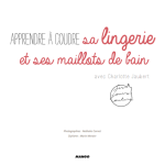 Livre apprendre a coudre sa lingerie et ses maillots de bain + patrons - mondial tissus