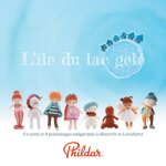 Livre  ; l'�le du lac gel� ; avec amigurimis phildar - mondial tissus