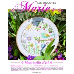 Livre mon jardin d't - broderie et peinture - mondial tissus