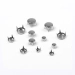 Lot de 12 griffes rond plat argent 4 a 8 mm - mt - mondial tissus