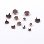Lot de 12 griffes rond plat bronze 4 a 8 mm - mt - mondial tissus