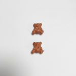 Lot de 2 boutons nounours marron - mondial tissus