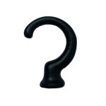 Lot de 2 crochets porte embrasse a visser noir - mondial tissus