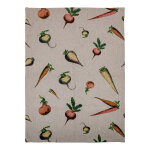 Lot de 2 torchons effet lin legumes 50x70cm - mt - mondial tissus
