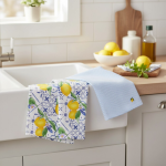 Lot de 2 torchons preppy riviera 50x70 cm - mt - mondial tissus