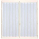Lot de 2 vitrages 60 x160cm polyester lin taiwan - mt - mondial tissus