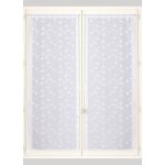 Lot de 2 vitrages papouasie argent 60x120cm - mt - mondial tissus