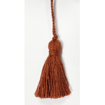 Lot de 4 minis pompons terracotta 8 cm - mt - mondial tissus