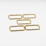 Lot 5 rectangle pour sac dore 50mm - mondial tissus