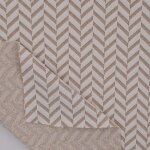 Maille jacquard maillot bain chevron textur cru beige dor - origine france - mondial tissus