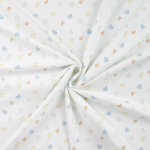 Maille jersey coton imprime multi c urs pastel multico - mondial tissus