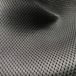Maille r�sille matelass�e mesh 3d noire - mondial tissus