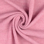 Maille tricot laine mlange marbre rose - mondial tissus