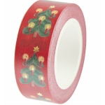 Masking tape sapin de no�l rouge 1. 5 cm x 10 m - rico design - rico design - mondial tissus