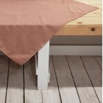 Nappe anti - taches linoso rose blush 135x135cm - mt - mondial tissus