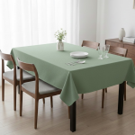 Nappe rectangle crinkle vert d'eau 150x250cm - mt - mondial tissus