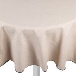 Nappe ronde essentiel �cru diam�tre 160 cm - mt - mondial tissus
