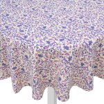 Nappe ronde folk bordeaux diam�tre 180cm - mt - mondial tissus
