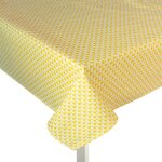 Nappe ronde jaune caille - mondial tissus