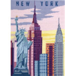 New york canevas 40x52cm - dmc - mondial tissus