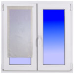 Paire vitrages demi sph�re blanc 60x90cm - mt - mondial tissus