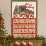 Panneau calendrier de l'avent cosy - mt - mondial tissus