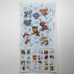 Panneau calendrier de l'avent pat patrouille bleu - mondial tissus