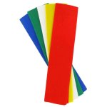 Papier cr�pon 50x200cm 5 feuilles assorties - mondial tissus