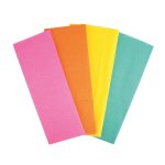 Papier cr�pon couleurs vives 100x50 cm 4 pi�ces - mondial tissus