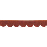 Passepoil velours demi lune terracotta 10mm - mondial tissus