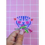 Patch thermocollant tiger pink - malicieuse - malicieuse - mondial tissus