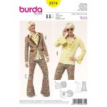 Patron burda 2374 - dguisement homme disco annes 70 - burda - mondial tissus