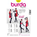 Patron burda 2383 - d�guisement femme carte a jouer wonderland - burda - mondial tissus