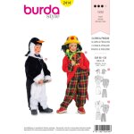 Patron burda 2414 - dguisement enfant clown & pingouin - burda - mondial tissus