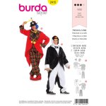 Patron burda 2415 - dguisement adulte clown & pingouin - burda - mondial tissus