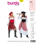 Patron burda 2422 - dguisement femme pirate - burda - mondial tissus
