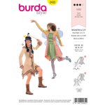 Patron burda 2432 - dguisement femme indienne et elfe fe - burda - mondial tissus