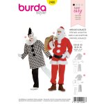 Patron burda 2466 - dguisement homme pre noel & pierrot - burda - mondial tissus