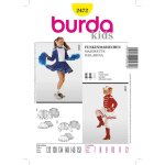 Patron burda 2472 - d�guisement enfant majorette cheerleader - burda - mondial tissus